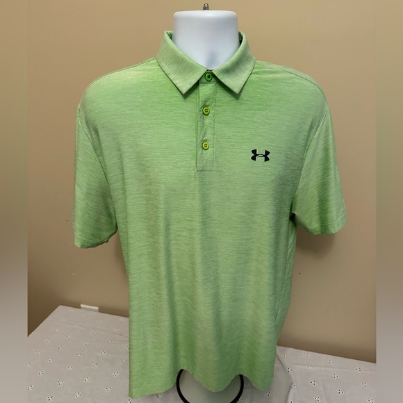 Under Armour Heat Gear Loose Fit Medium  Green With Special Collar - Picture 1 of 6